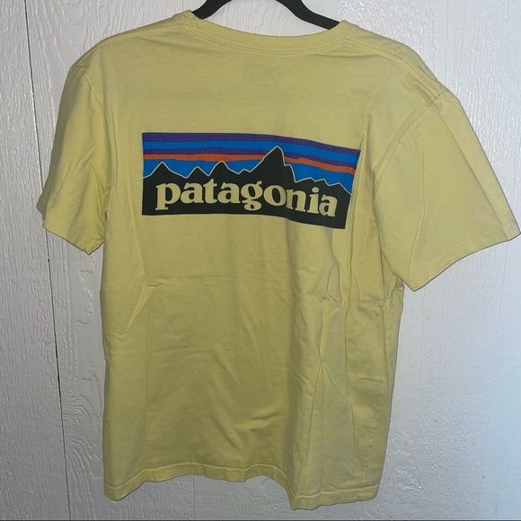 Patagonia Other - Yellow PATAGONIA tee Mens SMALL